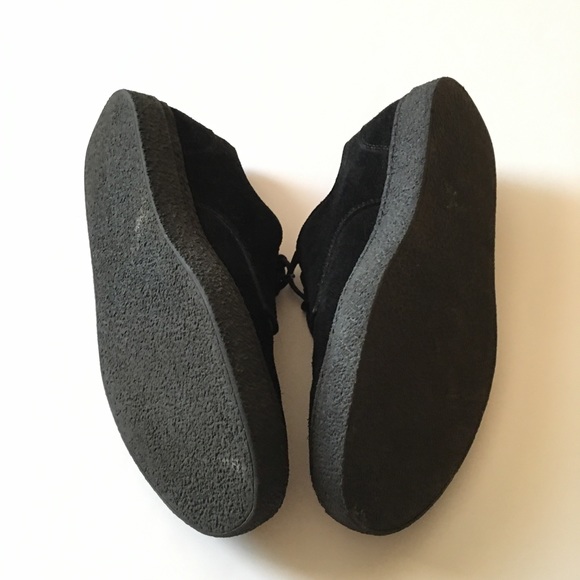 FRED PERRY Black Suede Sneaker Men Size 7.5 - Picture 4 of 5